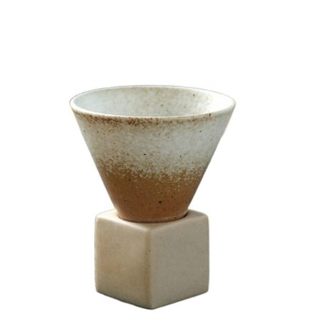 Keramisk kaffekop Konisk tekop HVID