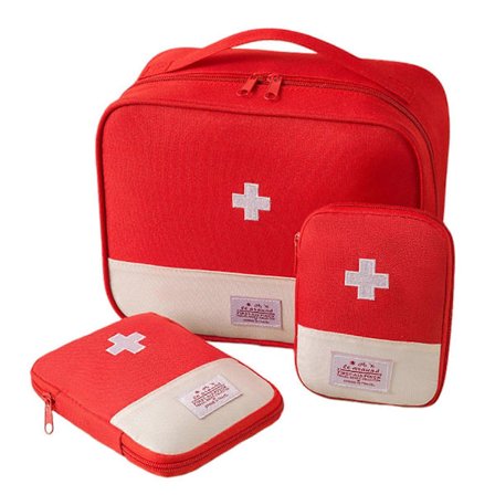 Bærbar tom taske til medicin Multifunktionel nødmedicin opbevaringstaske til hjemmet