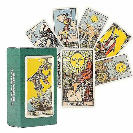 78 Tarotkort Rider Waite Tarotkort Tarotkort og Bog til Begyndere Sæt