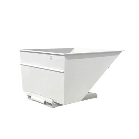 Tippcontainer, 3000 liter, hvit