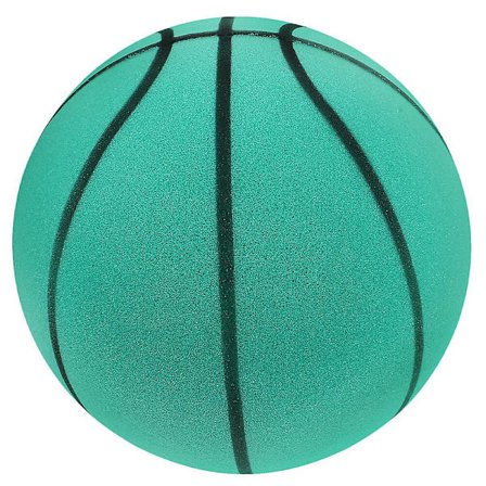 Indendørs træning lydløs basketball elastisk basketball legetøj bærbar lydløs elastisk basketball (18.00X18.00X18.00CM, grøn)