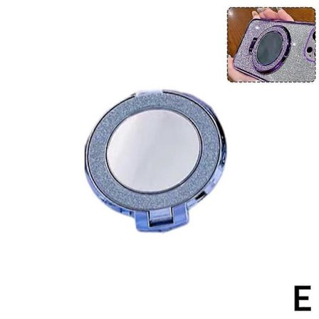 Glitter Magnetisk Støtte Etui Spejl Ring Cover