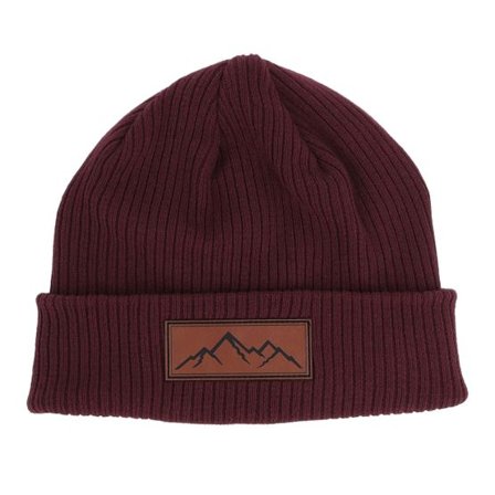 Wild Spirit - Röd cuff Beanie - Small Box Mountain Burgundy Cuff @ Hatstore
