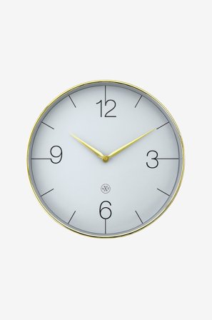 NeXtime - Vægur Finesse Nxt 30,5 cm - Guld - Vægure og bordure - Fra Homeroom