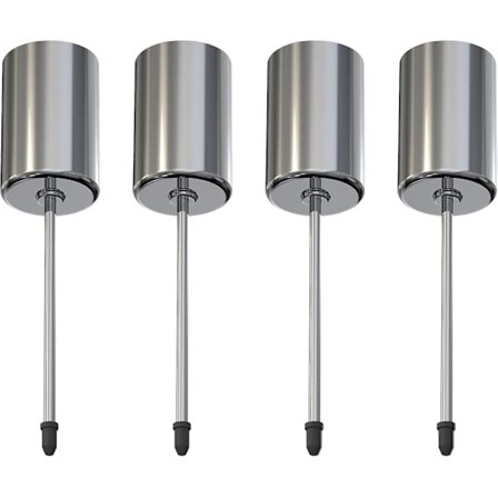 Adventskrans Lysestake, Retro Sølv Adventslysestake, Metall Lysestake, Pakke med 4, For Adventskrans, Julelysplate med Torn