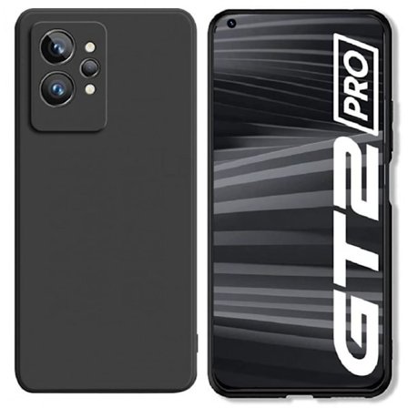 Realme GT 2 / GT Neo 2 Ultratunn Gummibelagd Mattsvart Skal Basic V2