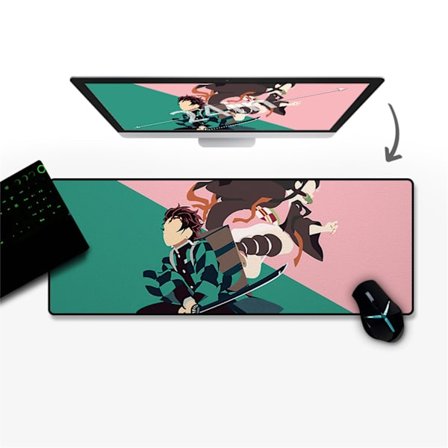 Anime Musemåtte 90x40cm Naturlig Gummi Vandtæt Stor Musemåtte Gaming Musemåtte med Antislip Tekstur til Kontor CMP059X08