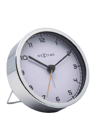 NeXtime Company Alarm Väckarklocka ø9cm Klockor Vit