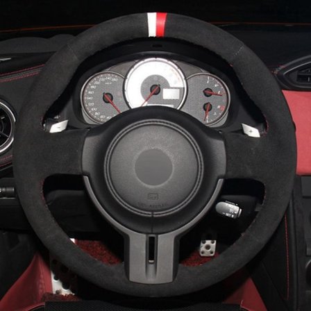 (stil 1) Bilratt Skydd Hand-sytt Svart Äkta Läder Mocka För Toyota 86(GT86) Subaru BRZ Scion FR-S FRS