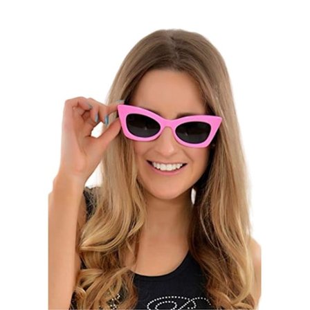 Womens/Ladies Hen Party Solglasögon One Size Rosa/Svart