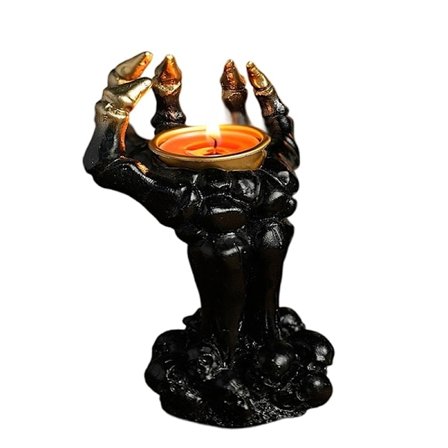 Halloween Pääkallo Käsi Kynttilänjalka Kynttilänpidikkeet Koristeet Hartsi A2