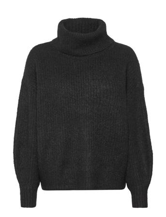 Vmjulie Ls Cowlneck Boxy Blouse Ga Boo Black Vero Moda
