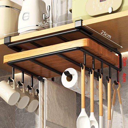 Skærebræt hængende stativ under kabinet opbevaringshylde 4 4