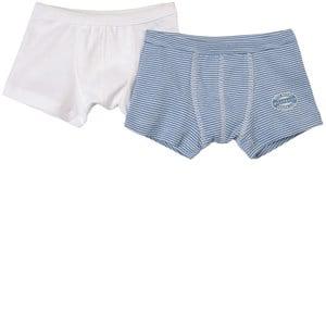 Kids - Petit Bateau 2-Pack Blue Stripe Boxers 12 years - Underwear - 12 years - Blue