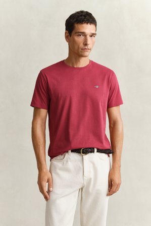 GANT Herren Regular Fit T-Shirt (XXL) Rot