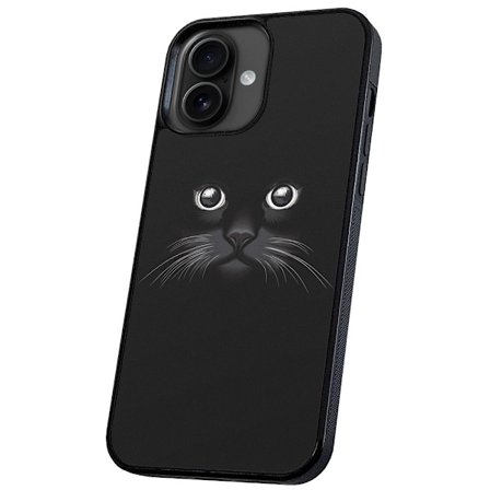 iPhone 16 Plus - Skal/Mobilskal Svart Katt