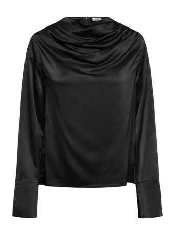 Tammie Satin Blouse Black Twist & Tango