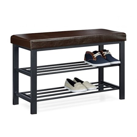 Skobänk med vadderad sits