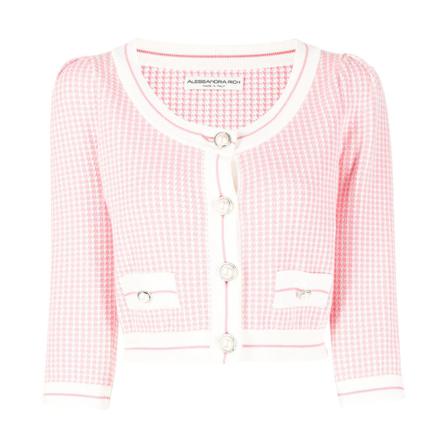 Alessandra Rich cropped cardigan Pink, Dame Cardigans