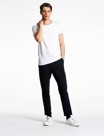 Lindbergh Superflex Knitted Cropped Pant - Navy - M