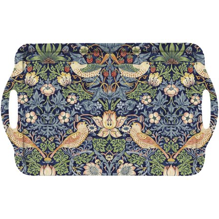 Spode Iso Strawberry Thief -tarjotin, sininen