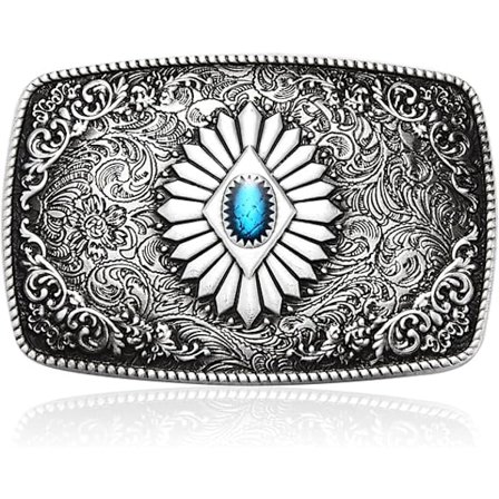 Antikke Turkis Belte Spenner for Menn Kvinner Western Texas Cowboy Cowgirls Jul Halloween Belte Spenne
