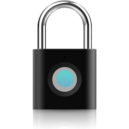 USB genopladelig P3 Biometrisk fingeraftryk hængelås til skab