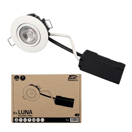 Scan Products Luna LP Downlight 6X6, 2W, 2700 K 2,7K, Belysning