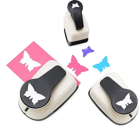 Fjärilshålslag, Fjärilspappershålslag, Hålslag 2,5 cm, 1,6 cm, 1 cm Pappershålslag