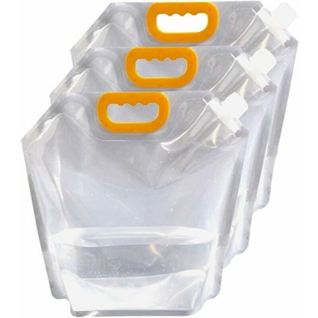 3 stk 10L sammenleggbar vannbeholder, sammenleggbar vannbeholder