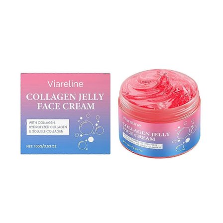 Viareline Collagen Anti-Jelly Cream Närande Icke-klibbig Förbättrar Hudens Elasticitet Återfuktande Vårdkräm