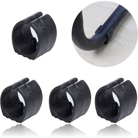 50 stycken U-formade plaststolsglidare U-formade plaststolsbenskydd, fotöppningsskydd golvskydd (25 mm)