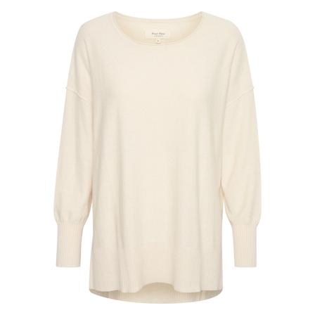 Part Two, Round-neck Knitwear Beige, Dames, Maat:S