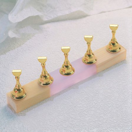 Log Nail Stand Nail Art Practice Base LILA