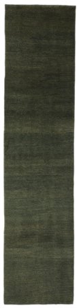 74X313 Tappeto Gabbeh Persia Moderno Passatoie Nero (Lana, Persia/Iran) Carpetvista