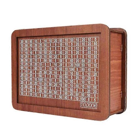 Träsparbössa för att spara pengar, spargrispresent till barn och vuxna - 5 storlekar