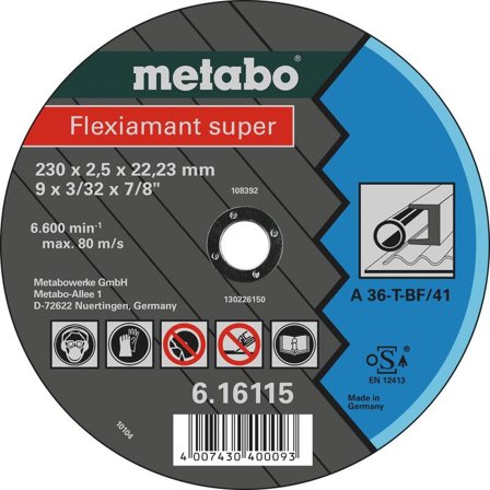 Metabo 616107000 Kapskiva, Maskintillbehör & förbrukning