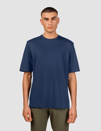 Shaping New Tomorrow - Heavy Box Fit T-shirt - Navy - Herre - Størrelse M