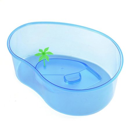 Sköldpadda tank med basking plattform Stor kapacitet Transparent akvarium Sköldpadda avelslåda Akvarium