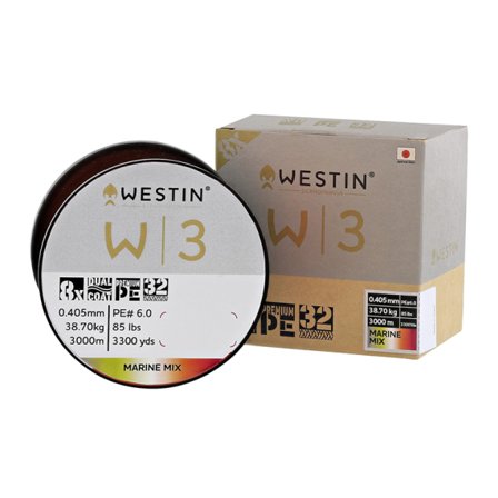 Westin W3 Oceanic Swirl 8-Braid 300M 0,205mm 10,1Kg/22Lbs - Marine Mix
