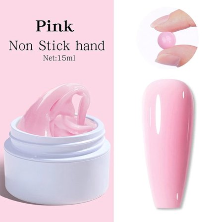 15ml Permanent Förlängning Nagelspetsar UV Gel Nagelkonst Dekoration Skulptur 3D Stereo Patch Lim Förläng Blötläggningsbar UV Polish Icke-klibbig Hand