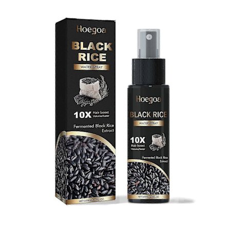 Svart Risvattenspray, Håret Djupnäres Och Förebygger Hårt, Solid Och Tätt Hår Bottenvårdslösning