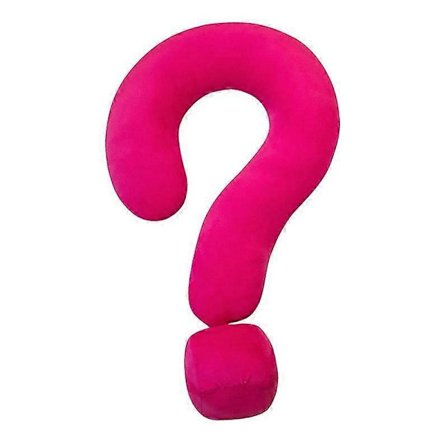 Spørgsmålstegn Plys Pude Tegneserie Fyldt Plysdyr Bløde Puder