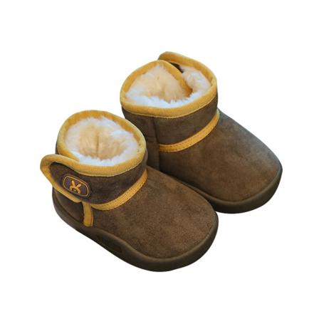 Barn Rund Tå Plyschfodrad Kort Bootie Casual Varma Vinterskor