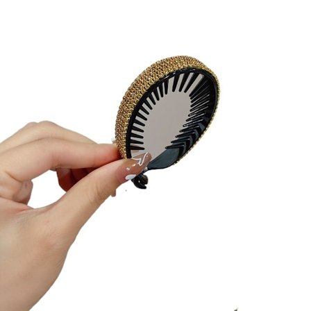 2st Crystal Rhinestone Hårklämmor Kloklämma GULD