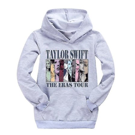Pop Taylor Swift The Eras Tour Hoodie Børn Piger Drenge Langærmet Hættetrøje Casual Pullover Jumper Toppe Julegaver