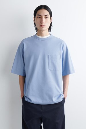 COS Herren Das Strapazierfähige T-Shirt - Blau