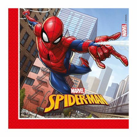 Pappersservett Spider Man 33x33cm 20-pack