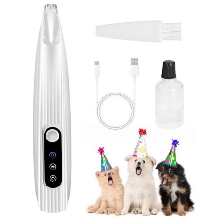 Uppgraderad Hundtassklippare, 9mm (ca 1/3") Mini-blad, Typ-C Uppladdningsbar Husdjursklippare