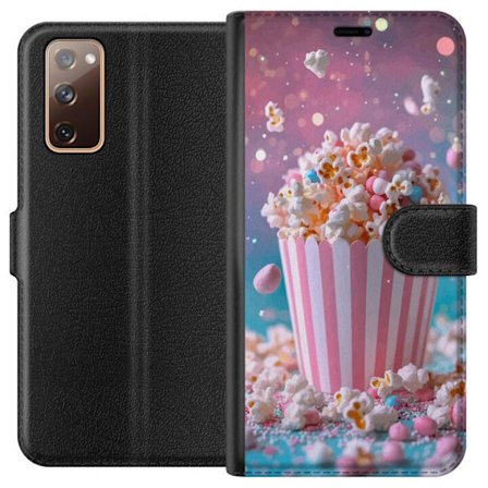 Kompatibelt Plånboksfodral till Samsung Samsung Galaxy S20 FE Popcorn-hink retro bio snacks rolig figur